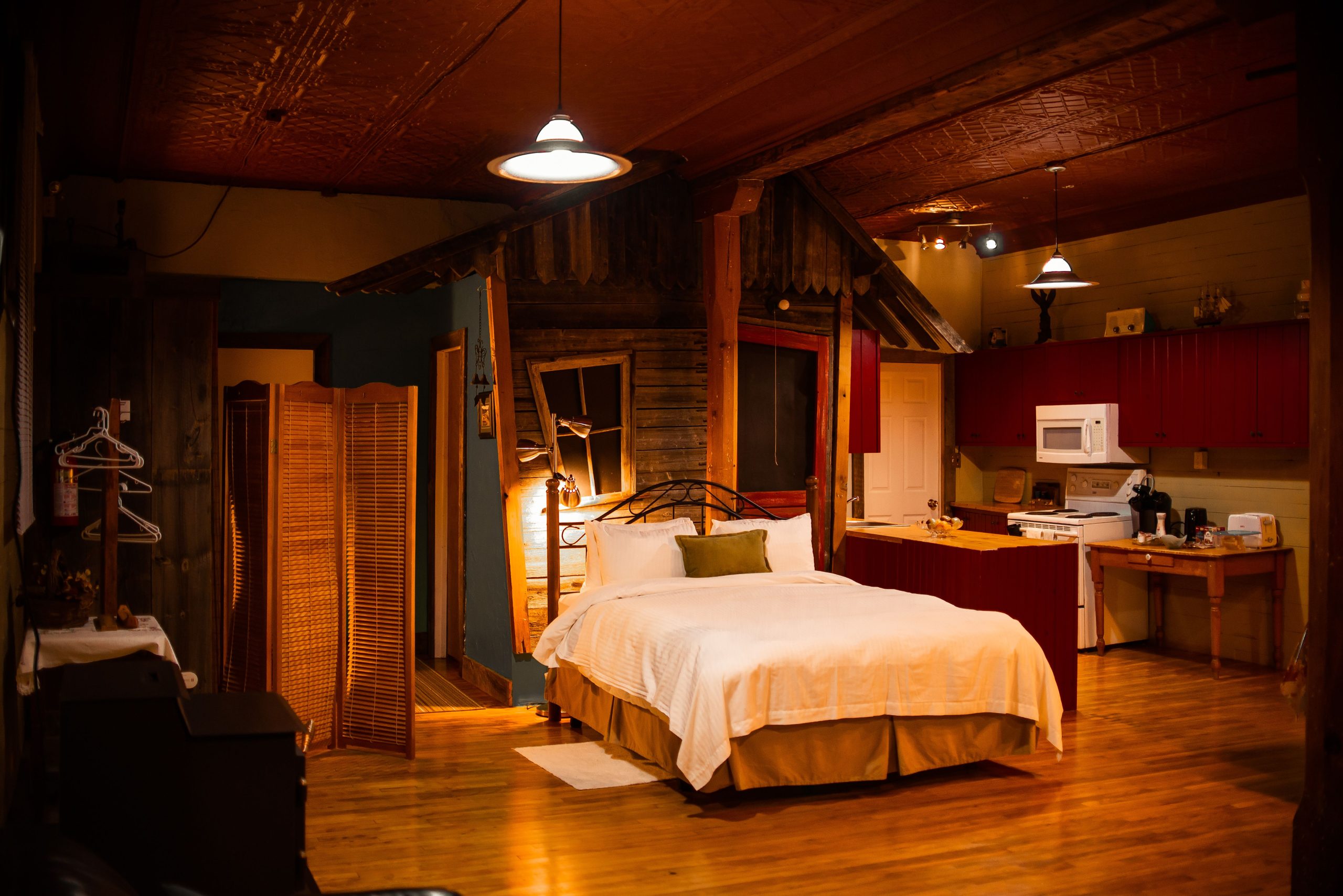 The cozy interior design. Small house interior idea.